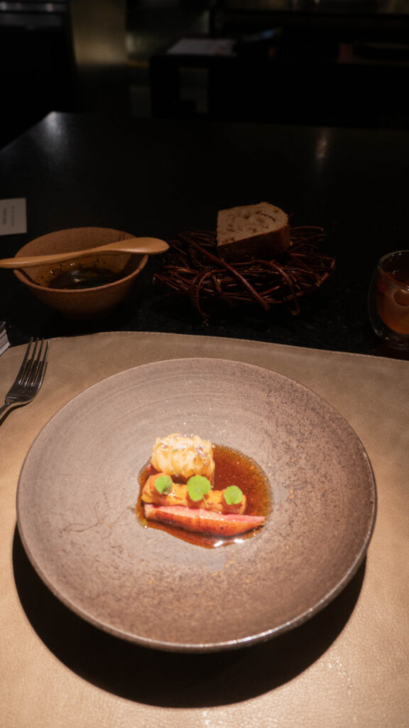 Caille - ruches de Gilles - foie gras - taniere 3