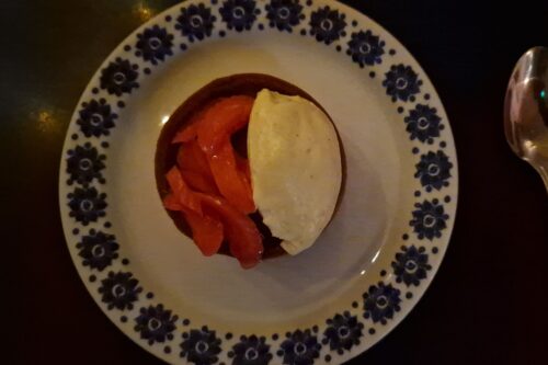 tarte rhubarbe - vin papillon