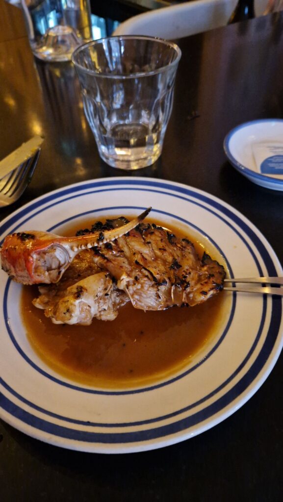 crabe des neiges - vin papillon
