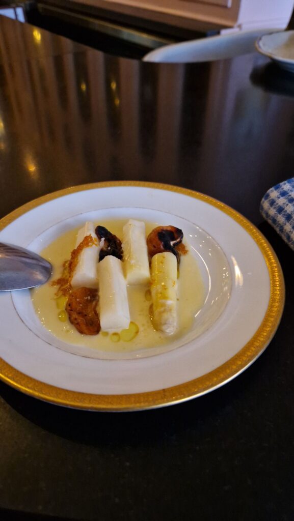 asperges blanches - vin papillon