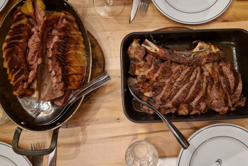coffre de canard - cote de boeuf - gueuleton